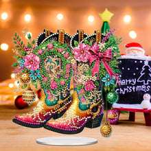 Load image into Gallery viewer, Christmas Table Top Diamond Painting Ornament Kits for Home Decor (Xmas Boots)
