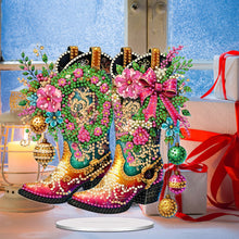 Load image into Gallery viewer, Christmas Table Top Diamond Painting Ornament Kits for Home Decor (Xmas Boots)
