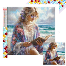 Load image into Gallery viewer, Diamond Painting - Full Square - Woman at the seaside (40*40CM)
