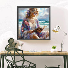 Load image into Gallery viewer, Diamond Painting - Full Square - Woman at the seaside (40*40CM)
