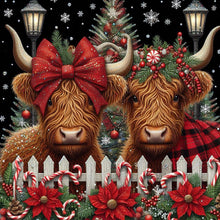 Load image into Gallery viewer, Diamond Painting - Full Square - Christmas Yak (30*30CM)
