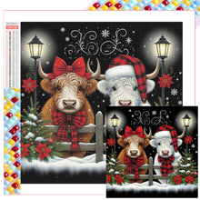 Load image into Gallery viewer, Diamond Painting - Full Square - Christmas Yak (30*30CM)
