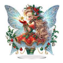 Load image into Gallery viewer, Acrylic Christmas Girl 5D DIY Diamond Painting Desktop Decorations for Beginner
