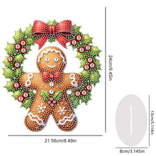 Load image into Gallery viewer, Acrylic Christmas Cookie Man Diamond Painting Desktop Decorations for Beginner

