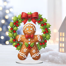 Load image into Gallery viewer, Acrylic Christmas Cookie Man Diamond Painting Desktop Decorations for Beginner
