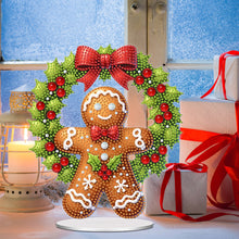 Load image into Gallery viewer, Acrylic Christmas Cookie Man Diamond Painting Desktop Decorations for Beginner
