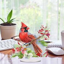 Load image into Gallery viewer, Acrylic Christmas Cardinal Diamond Painting Desktop Decorations for Beginner
