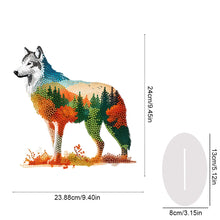 Load image into Gallery viewer, Acrylic Forest Wolf Dog 5D DIY Diamond Painting Desktop Decorations for Beginner
