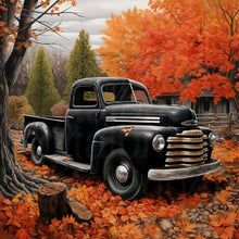 Load image into Gallery viewer, Diamond Painting - Full Round - Old car in the woods (40*40CM)
