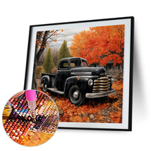 Load image into Gallery viewer, Diamond Painting - Full Round - Old car in the woods (40*40CM)
