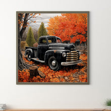 Load image into Gallery viewer, Diamond Painting - Full Round - Old car in the woods (40*40CM)
