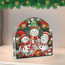 Load image into Gallery viewer, Acrylic 3 Snowman Diamond Art Storage Rack 5D DIY Diamond Art Paper Storage Rack
