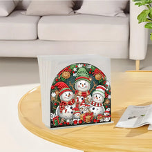 Load image into Gallery viewer, Acrylic 3 Snowman Diamond Art Storage Rack 5D DIY Diamond Art Paper Storage Rack
