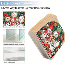 Load image into Gallery viewer, Acrylic 3 Snowman Diamond Art Storage Rack 5D DIY Diamond Art Paper Storage Rack
