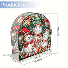 Load image into Gallery viewer, Acrylic 3 Snowman Diamond Art Storage Rack 5D DIY Diamond Art Paper Storage Rack
