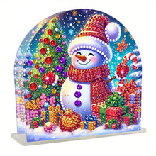 Load image into Gallery viewer, Acrylic 3 Snowman Diamond Art Storage Rack 5D DIY Diamond Art Paper Storage Rack
