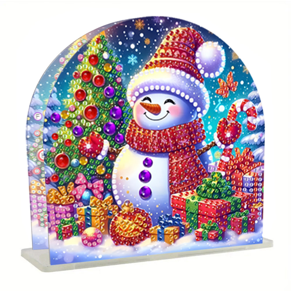 Acrylic 3 Snowman Diamond Art Storage Rack 5D DIY Diamond Art Paper Storage Rack