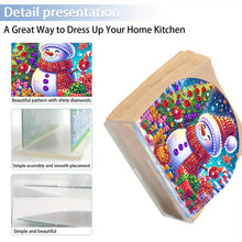 Load image into Gallery viewer, Acrylic 3 Snowman Diamond Art Storage Rack 5D DIY Diamond Art Paper Storage Rack
