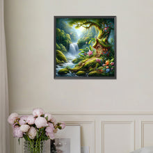 Load image into Gallery viewer, Diamond Painting - Full Square - Forest Cabin (30*30CM)
