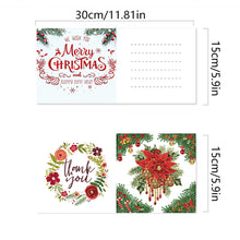 Load image into Gallery viewer, 6Pcs Christmas Elk Diamond Handmade Card Diamond Daily Wish Card for Adults Kids
