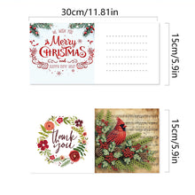 Load image into Gallery viewer, 6Pcs Christmas Elk Diamond Handmade Card Diamond Daily Wish Card for Adults Kids
