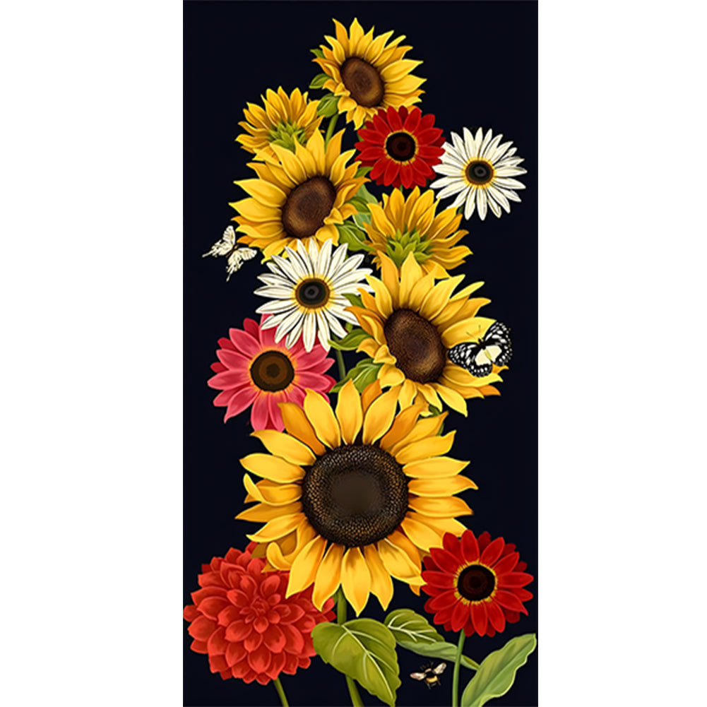 Diamond Painting - Full Round - Sunflower (30*60CM)