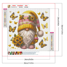 Load image into Gallery viewer, Diamond Painting - Full Round - Sunflower gnome (30*30CM)
