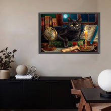 Load image into Gallery viewer, AB Diamond Painting - Full Square - Black cat (60*40CM)
