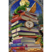 Load image into Gallery viewer, AB Diamond Painting - Full Square - Dragon in the book (40*60CM)
