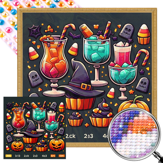 AB Diamond Painting - Full Round - Halloween Symbol (40*40CM)