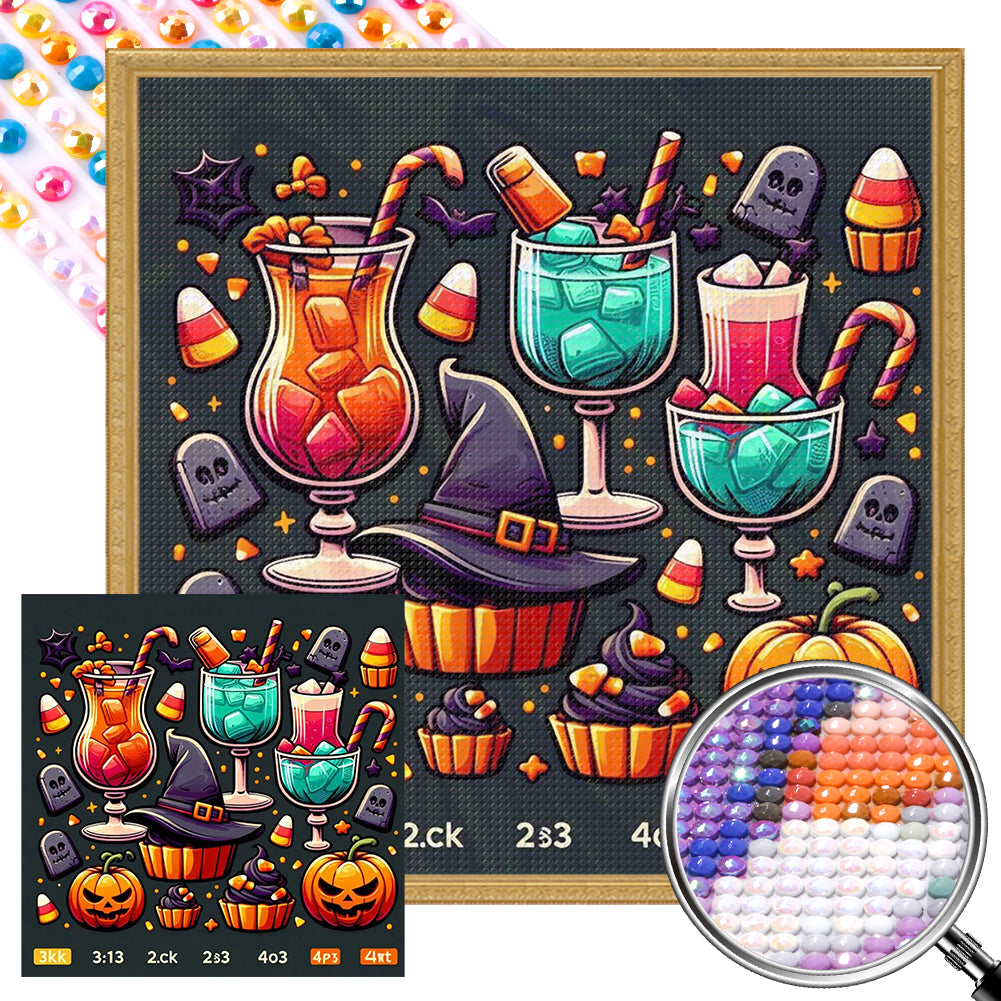 AB Diamond Painting - Full Round - Halloween Symbol (40*40CM)