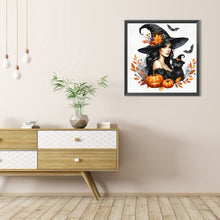 Load image into Gallery viewer, AB Diamond Painting - Full Round - Halloween Witch (40*40CM)
