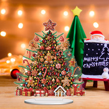 Load image into Gallery viewer, Christmas House Desktop Diamond Art Kits 5D DIY Diamond Art Tabletop Decorations

