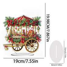 Load image into Gallery viewer, Christmas House Desktop Diamond Art Kits 5D DIY Diamond Art Tabletop Decorations
