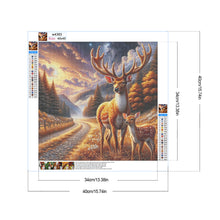 Load image into Gallery viewer, Diamond Painting - Full Round - Autumn elk (40*40CM)
