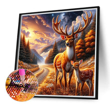 Load image into Gallery viewer, Diamond Painting - Full Round - Autumn elk (40*40CM)
