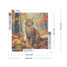 Load image into Gallery viewer, Diamond Painting - Full Round - Autumn cat (40*40CM)
