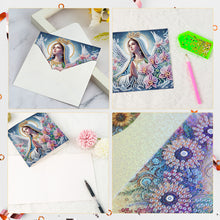 Load image into Gallery viewer, 6Pcs Holy Mother &amp; Jesus Diamond Painting Greeting Card Diamond Handmade Card
