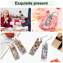 Load image into Gallery viewer, 4Pcs Special Shape Feather 5D DIY Diamond Painting Bookmark for Reading Day Gift

