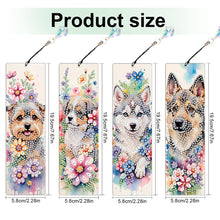 Load image into Gallery viewer, 4Pcs Special Shape Feather 5D DIY Diamond Painting Bookmark for Reading Day Gift
