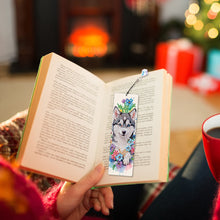 Load image into Gallery viewer, 4Pcs Special Shape Feather 5D DIY Diamond Painting Bookmark for Reading Day Gift
