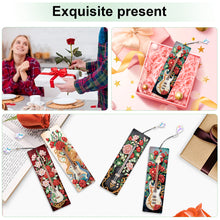 Load image into Gallery viewer, 4Pcs Special Shape Feather 5D DIY Diamond Painting Bookmark for Reading Day Gift
