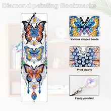 Load image into Gallery viewer, 4Pcs Special Shape Feather 5D DIY Diamond Painting Bookmark for Reading Day Gift
