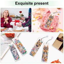 Load image into Gallery viewer, 4Pcs Special Shape Feather 5D DIY Diamond Painting Bookmark for Reading Day Gift
