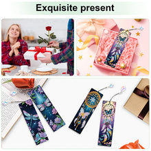 Load image into Gallery viewer, 4Pcs Special Shape Feather 5D DIY Diamond Painting Bookmark for Reading Day Gift
