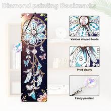 Load image into Gallery viewer, 4Pcs Special Shape Feather 5D DIY Diamond Painting Bookmark for Reading Day Gift
