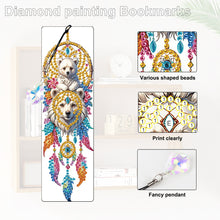 Load image into Gallery viewer, 4Pcs Special Shape Feather 5D DIY Diamond Painting Bookmark for Reading Day Gift
