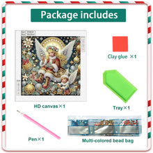 Load image into Gallery viewer, Diamond Painting - Partial Special Shaped - Christmas Atmosphere Angel (30*30CM)
