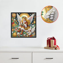 Load image into Gallery viewer, Diamond Painting - Partial Special Shaped - Christmas Atmosphere Angel (30*30CM)
