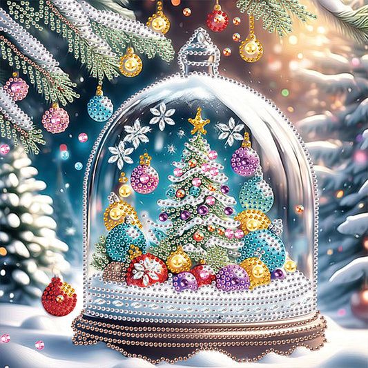 Diamond Painting - Partial Special Shaped - Christmas Atmosphere Crystal Tree (30*30CM)